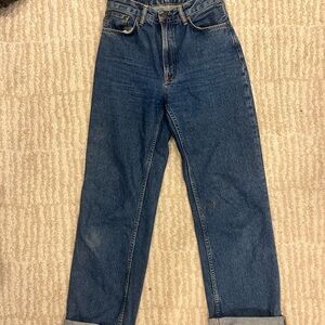 Nudie Jeans Clean Eileen 90s Stone Wash High-Rise Wide Leg